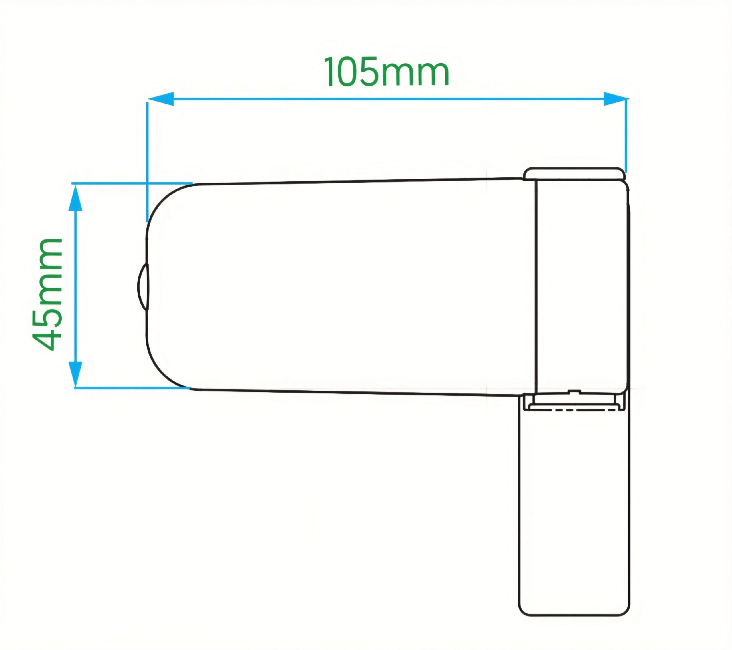 Регульована дверна петля Vorne, 17-20 мм, замак, біла - Зображення 4